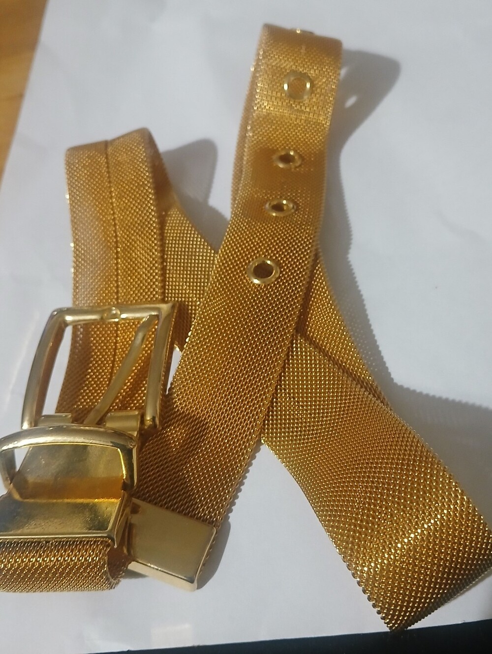 1960s Vintage Gold Mesh Belt